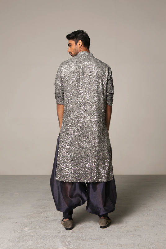 Cult Pewter to Gunmetal Bling Bling Kurta