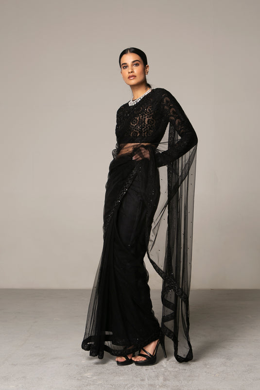 Cult Black Ultra Glam Crochet Classic Drape