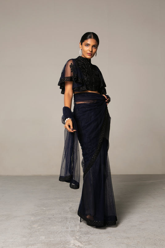 Cult Navy Ultra Glam Crochet Classic Drape