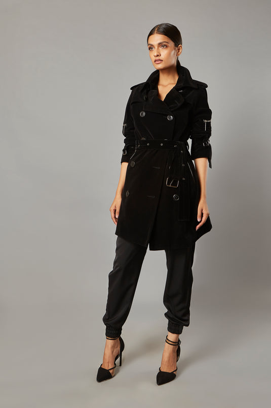 Ultra-Luxe Classic Trench Black