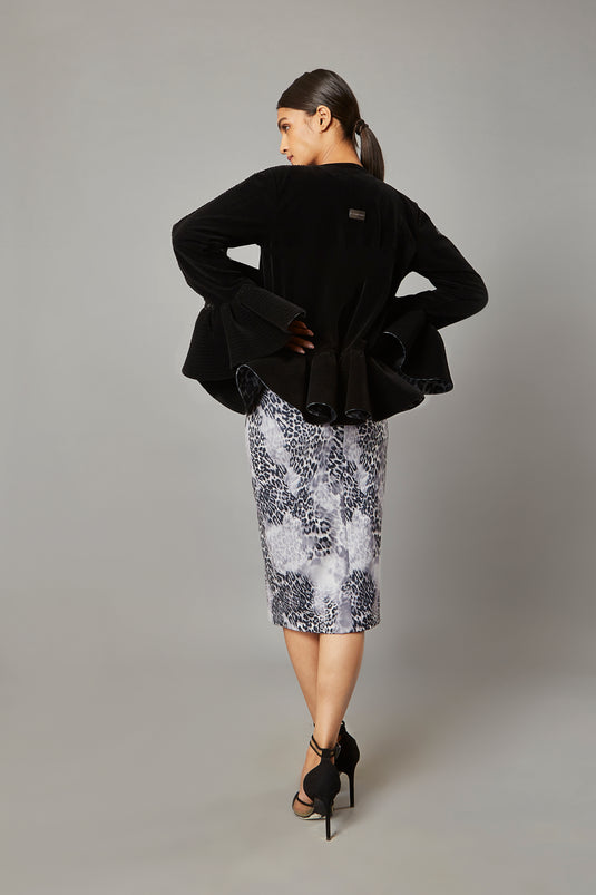 Ultra-Luxe Cascade Grey Safari Crop