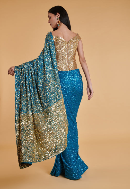 Sky Bling Bling Extreme Ombre Drape