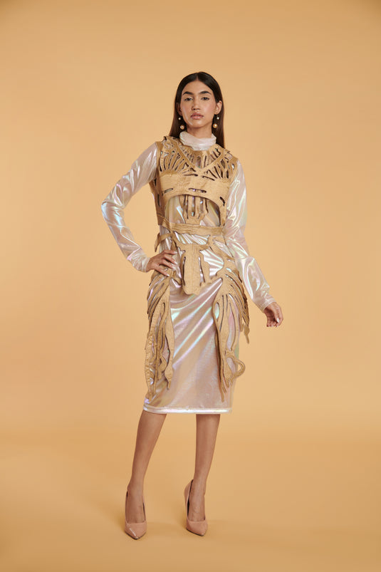 GENERATION GOLD Gilded skeleton long.