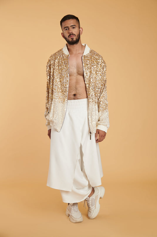 GENERATION GOLD Vanilla knit dhoti him.