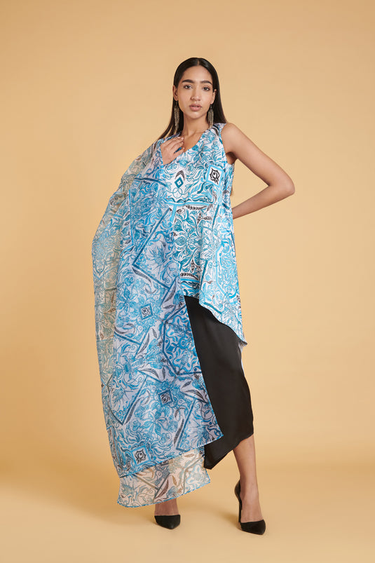 sometsuke Takoizu Puranto Highlow Kurta