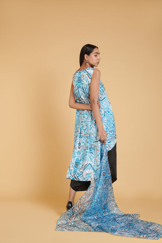 sometsuke Takoizu Puranto Highlow Kurta