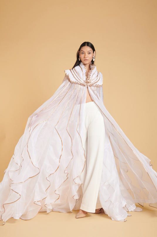 sometsuke Zoge Gorudo Sheer Glam Tulip Cape