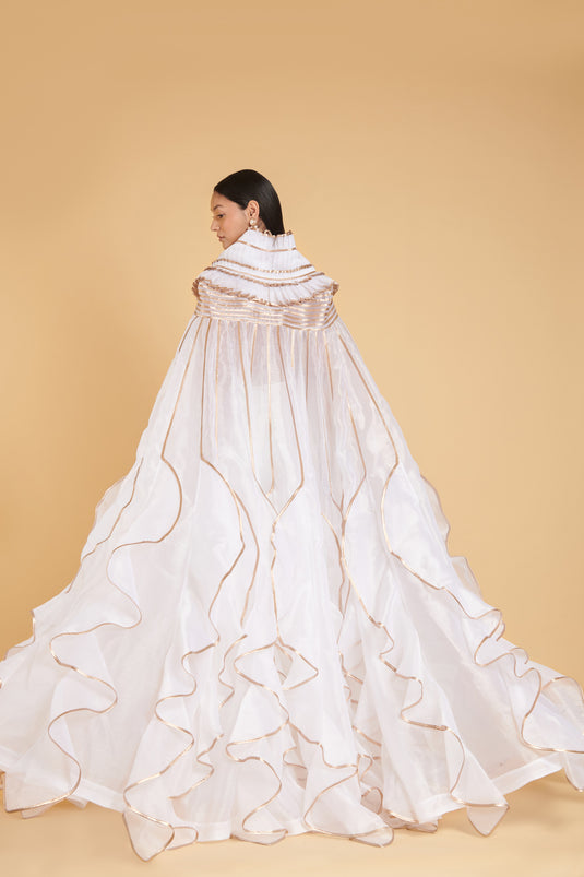 sometsuke Zoge Gorudo Sheer Glam Tulip Cape