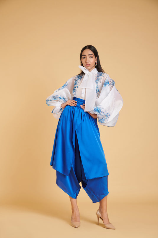 sometsuke Zoge Buru Sheer Luxe Striped Flora