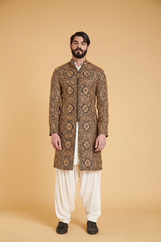 sometsuke Burakku Gorudo Glam Traditional Jacket