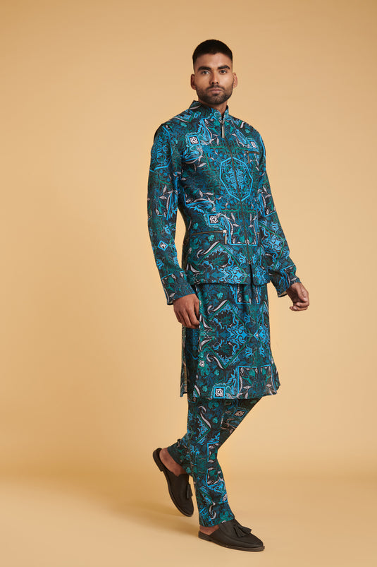 sometsuke Burakku Puranto Buru Kurta