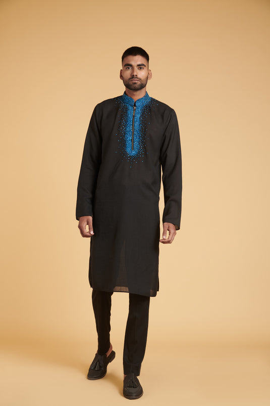 sometsuke Burakku Buru Glam Breather Kurta