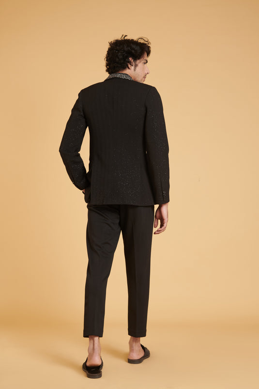 sometsuke Burakku Stretch Glam Gradient Blazer