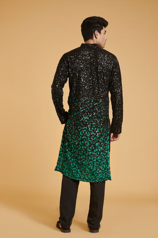sometsuke Burakku Emerarudo Bling Bling Kurta