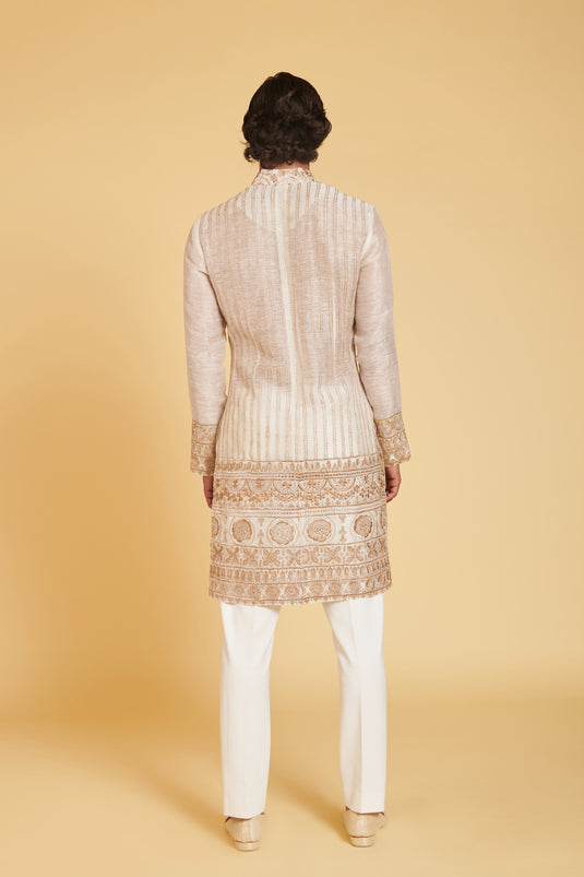 sometsuke Zoge Gorudo Nature Slub Aari Traditional Jacket