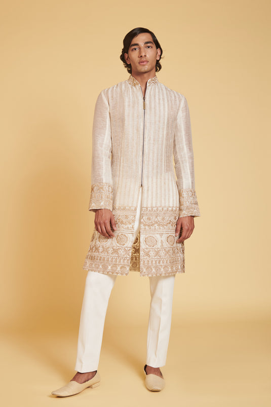 sometsuke Zoge Gorudo Nature Slub Aari Traditional Jacket