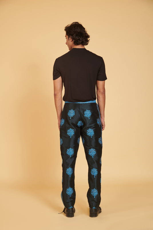 sometsuke Burakku Buru Gorudo Slub Glam Aari Formals