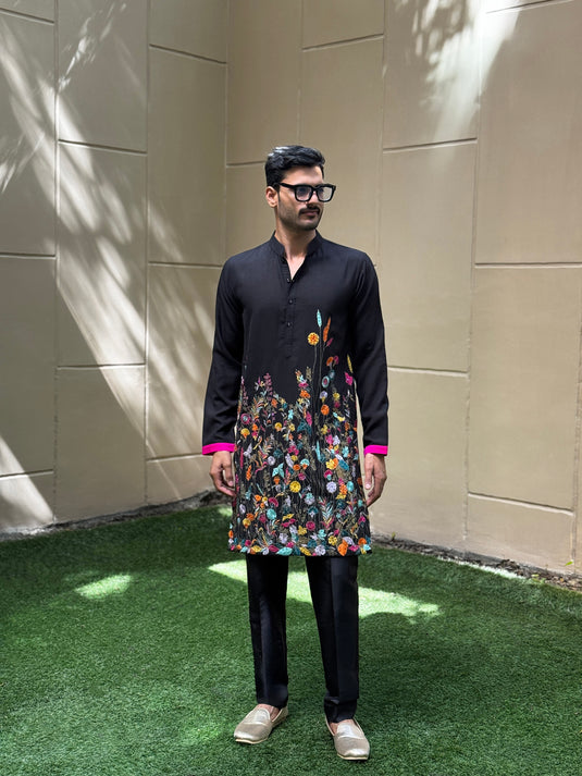 FARMSTEAD KURTA BLACK