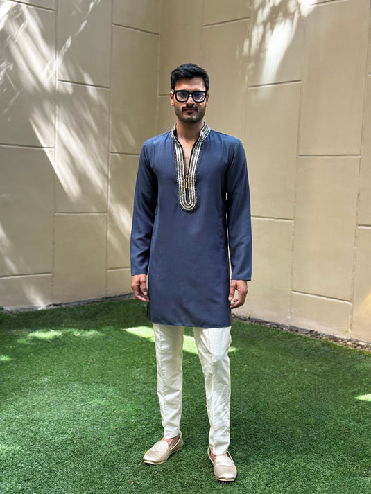 BAGUETTE KURTA SLATE
