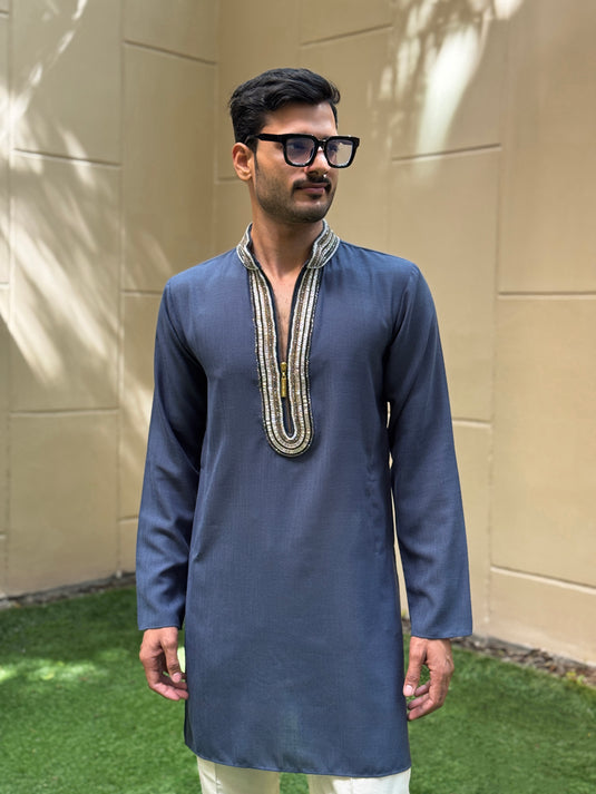 BAGUETTE KURTA SLATE