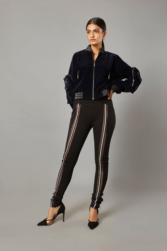 Ultra-Luxe Combat Cropped Bomber