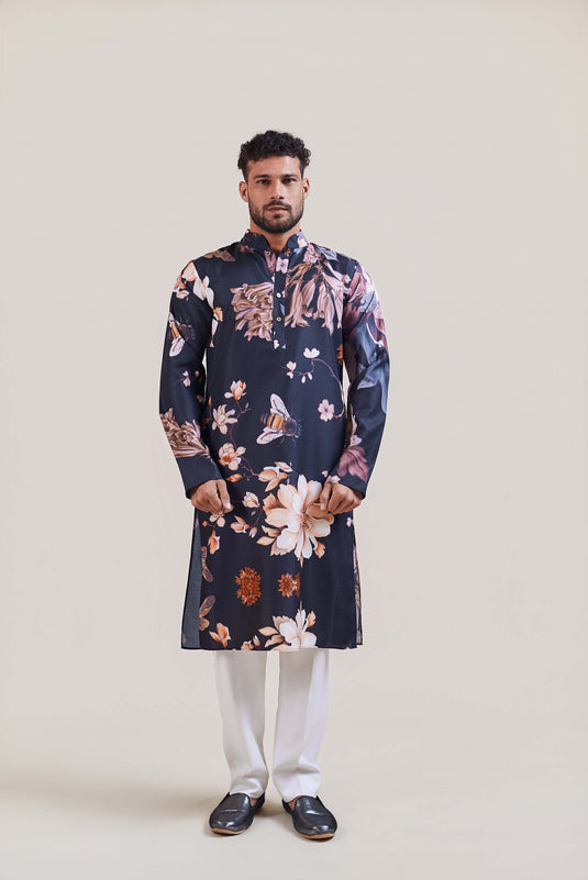 Garden of Eden black bumblebee kurta