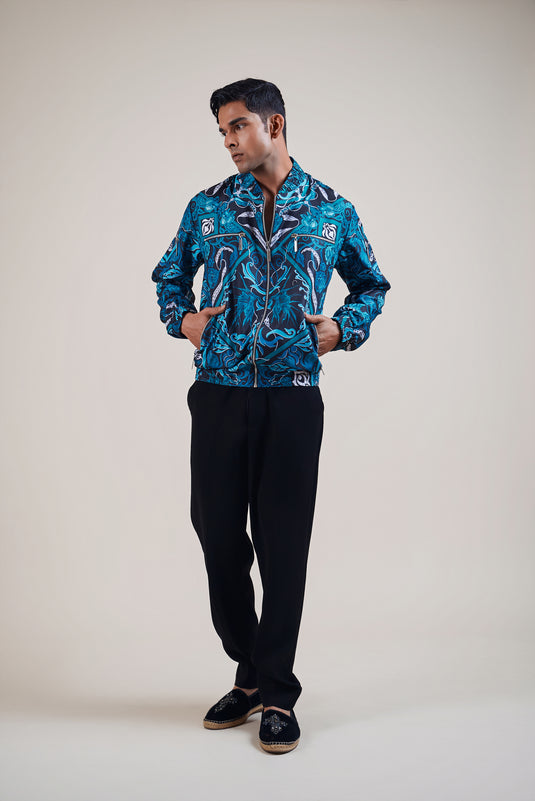 Sometsuke black-turquoise  plant bomber