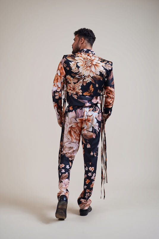 Garden of Eden black moth bib coord