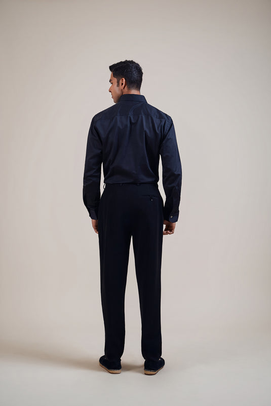 Garden of Eden black-gunmetal dripping shirt