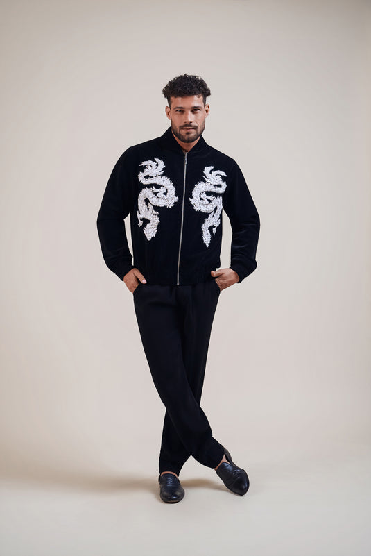 Fierce black dragon bomber