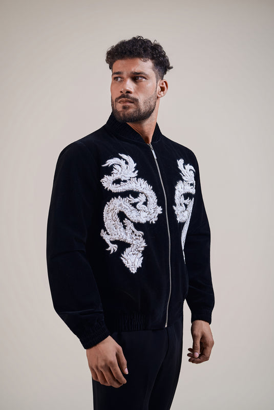 Fierce black dragon bomber