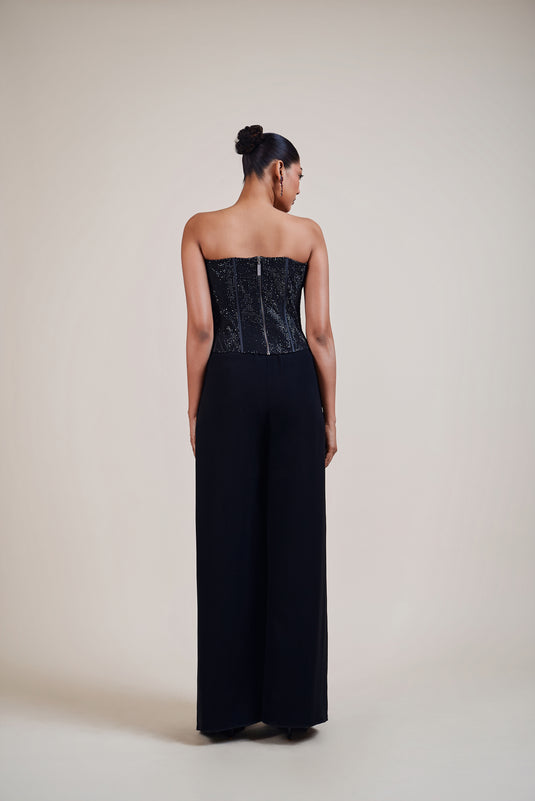 Caligula’s Feast black crystal corset
