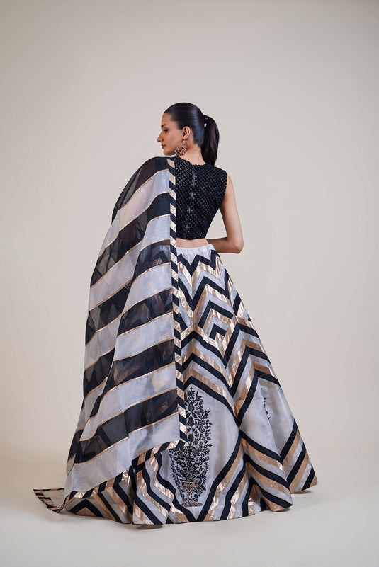 Husn chevron lehenga