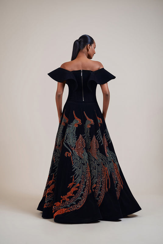 Shan shui phoenix lehenga