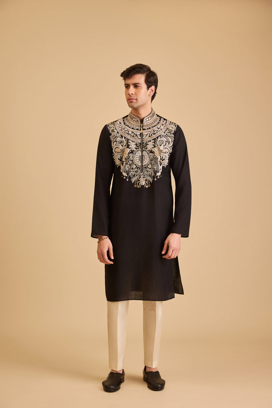 Miraas beetle yoke kurta