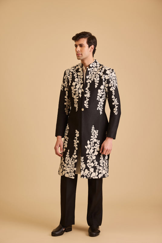 Miraas falling vine sherwani