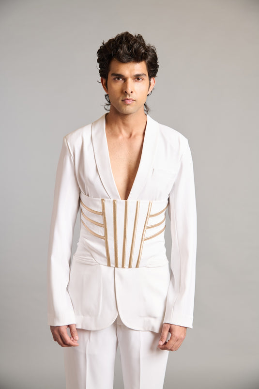 NS white classic suit