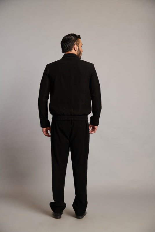 NS black intrecciato varsity