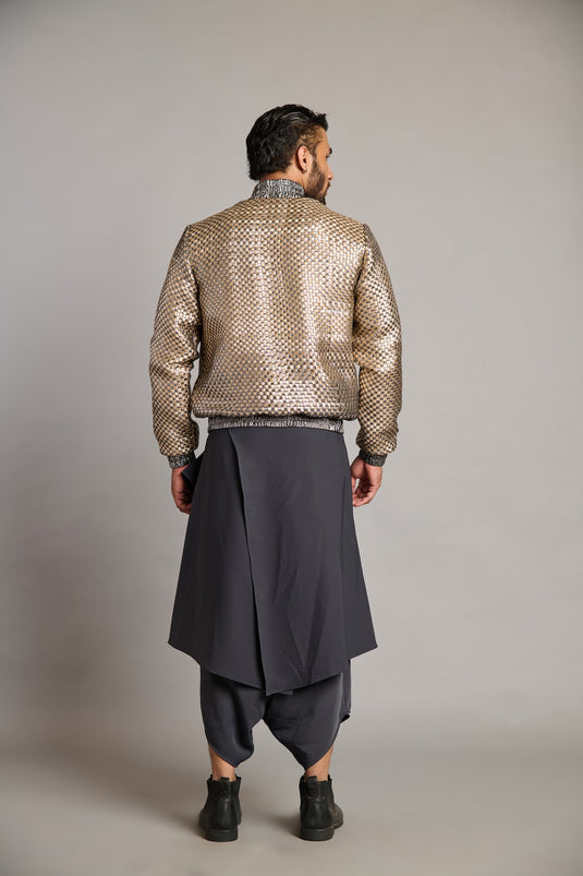 NS charcoal flap dhoti