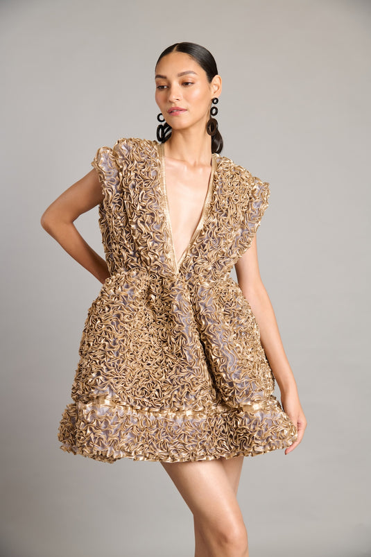 NS gold ruffle baby doll