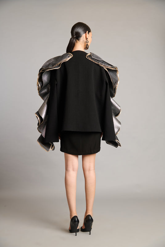 NS 3D mandala ruffle jacket