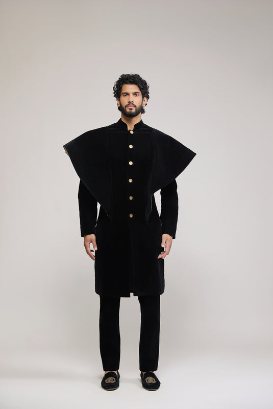 Unapologetic structural sherwani