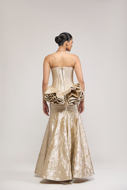 Unapologetic gold fishtail skirt