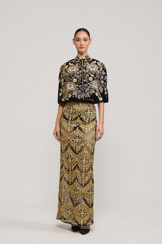Unapologetic thread work skirt
