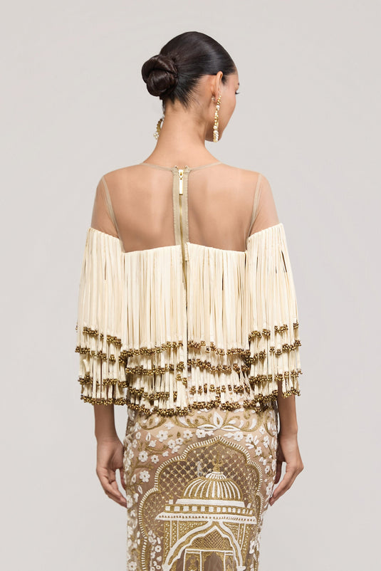 Unapologetic ivory ghungroo top