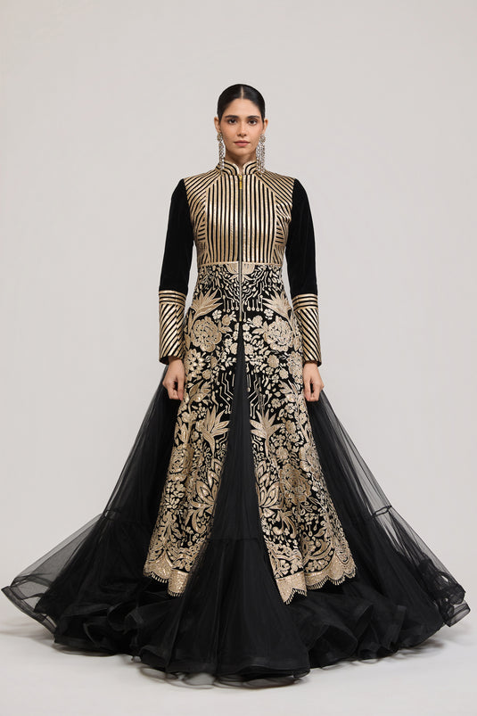 Unapologetic gold applique jacket