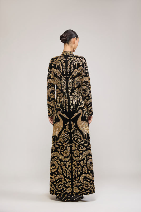 Unapologetic gold beadwork jacket