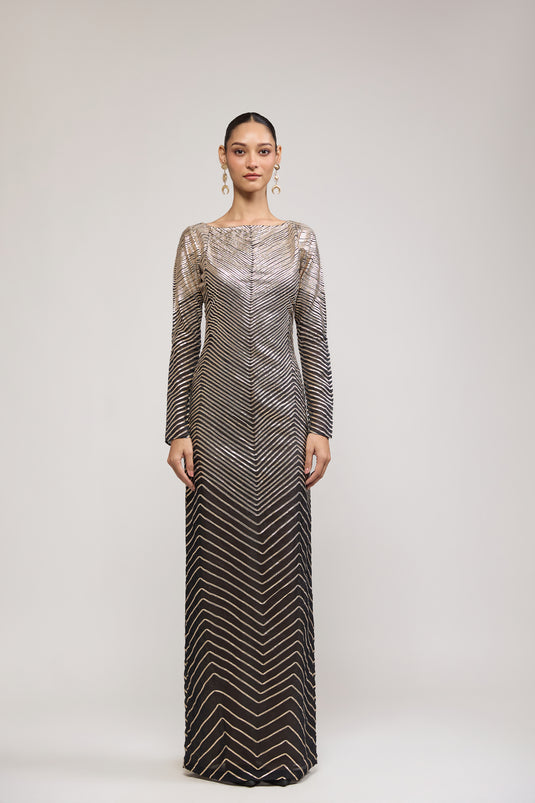 Unapologetic gota black gown
