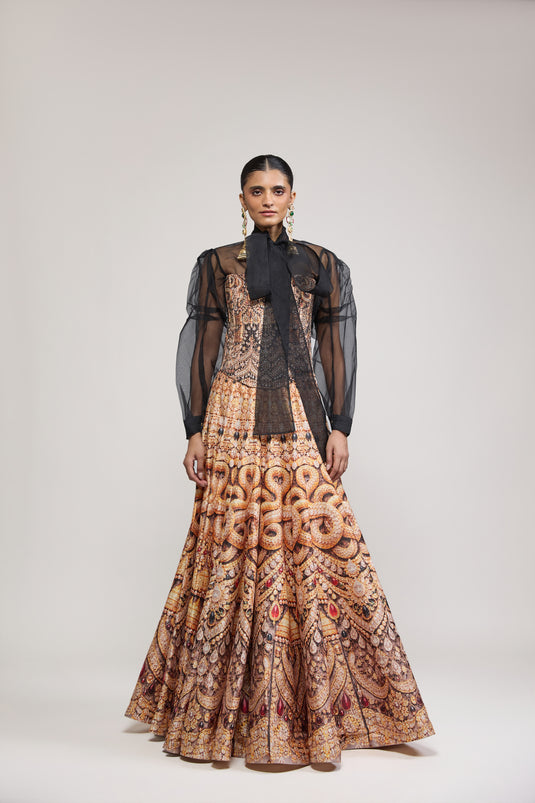 Unapologetic serpent lehenga