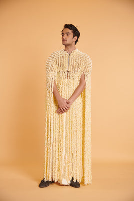 Noir knit vanilla gilded flora column